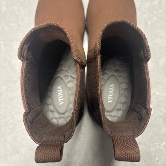 Vivaia Waterproof Square-Toe Ankle Chelsea Boots (Clara), Brown Leopard Size 42 - Picture 6 of 8